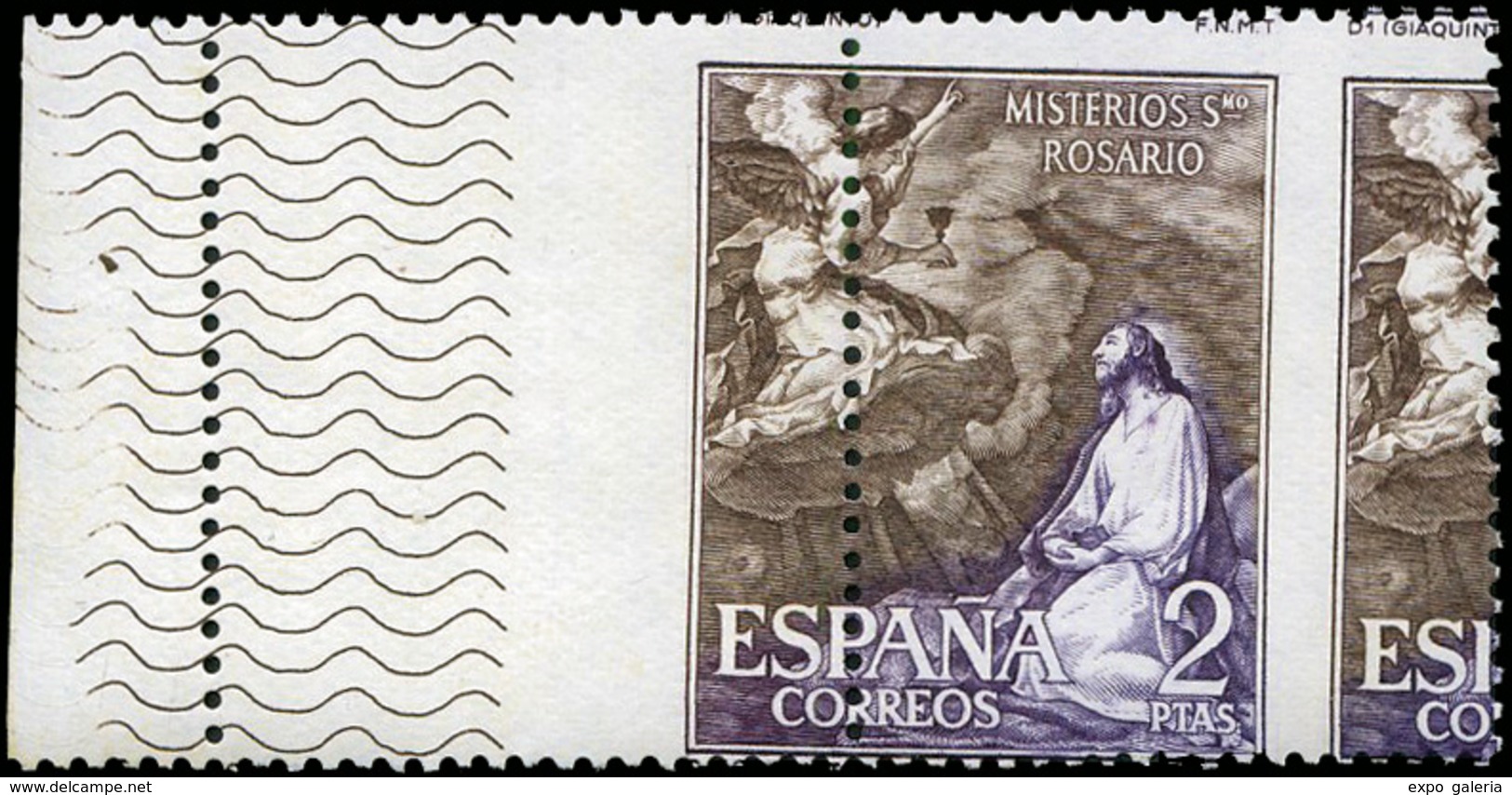 721 Ed. *** 1468 Pareja. Espectacular Variedad Dentado Quedando Solo Impreso 10% 1 Sello - Unused Stamps