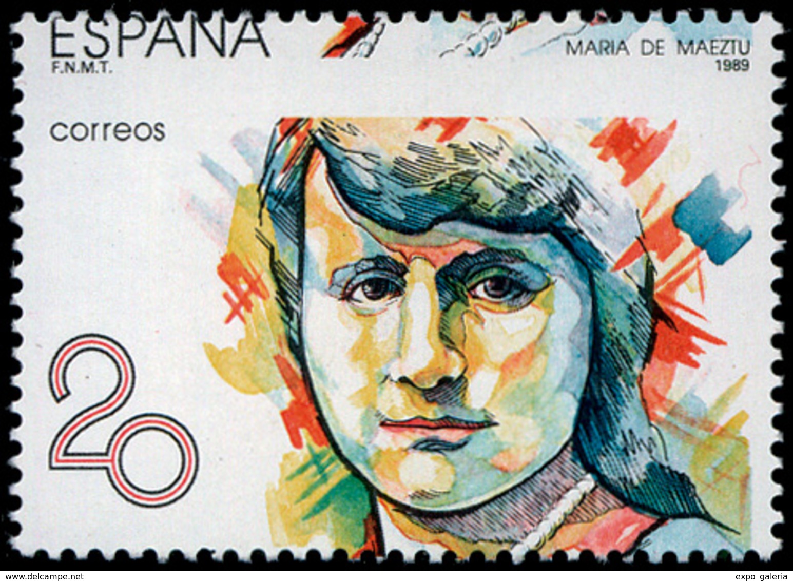 741 Ed. *** 2989 - 1989. Variedad Dentado Muy Desplazado Quedando La Palabra “España” En Parte Superior Del Sello. Lujo - Unused Stamps