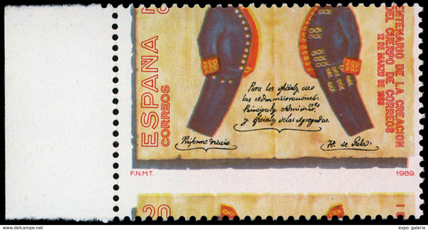 746 Ed. *** 2998 - 1989. Variedad Dentado Desplazado Quedando Cifra Valor Parte Inferior Pliego - Unused Stamps