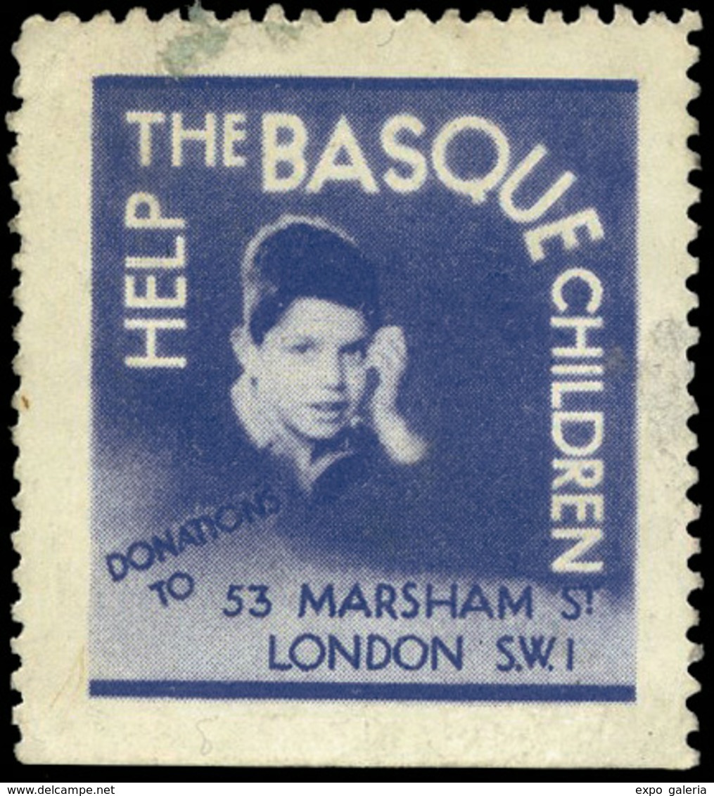 906 “Help The Basque Children Donation....” - Spanish Civil War Labels