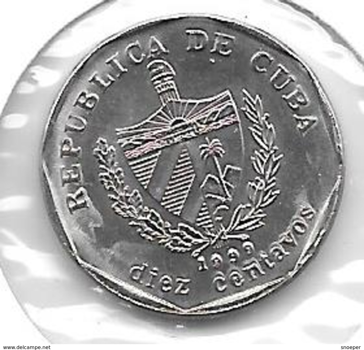 *cuba 10 C Entavos 1999  Km 576.2  Unc - Cuba