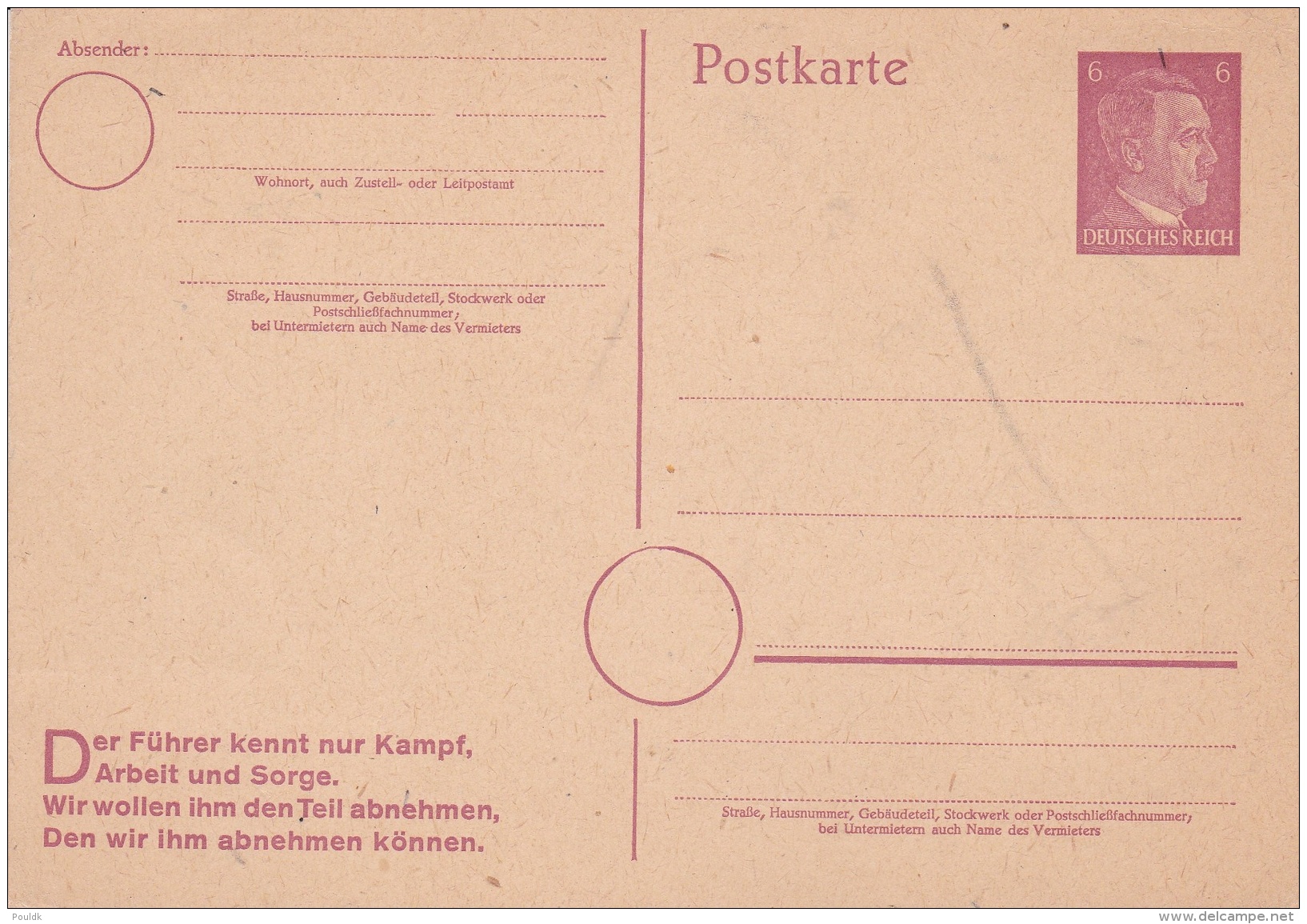 Deutsches Reich GS/Postal Stationary  Der Führer Mint  (DD21-6) - Lettres & Documents