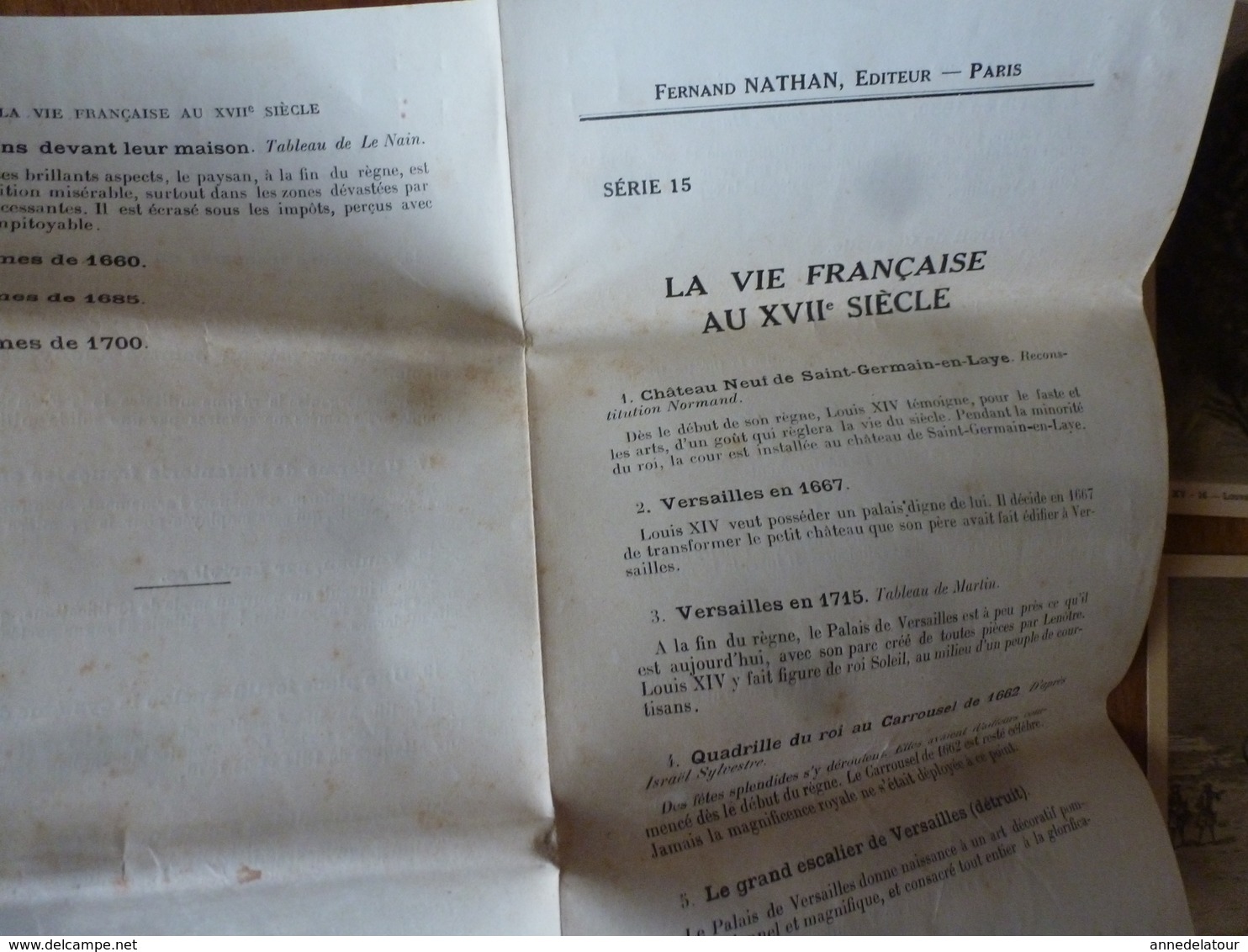 Lot De 16 CPA ->connaitre Notre Histoire :LA VIE FRANCAISE AU XVIIe SIECLE  ,par Alfred Carlier - Historia