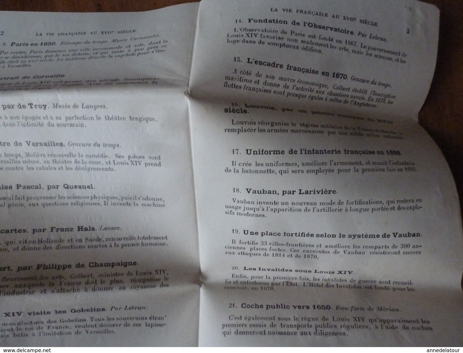 Lot De 16 CPA ->connaitre Notre Histoire :LA VIE FRANCAISE AU XVIIe SIECLE  ,par Alfred Carlier - Historia