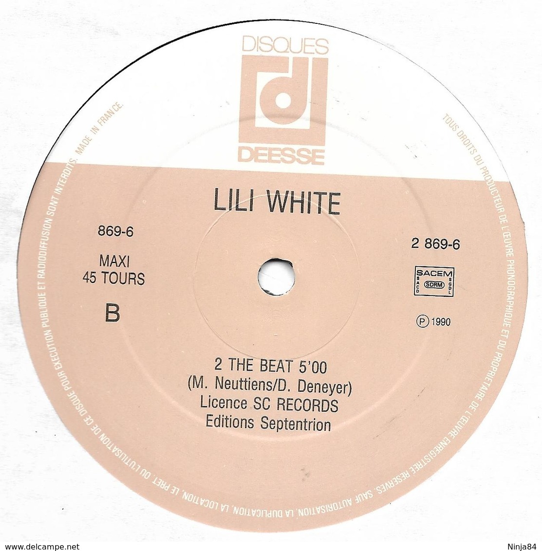 MAXI 45 RPM (12")  Lili White / Serge Gainsbourg  "  Requiem Pour Un Con…  " - 45 T - Maxi-Single