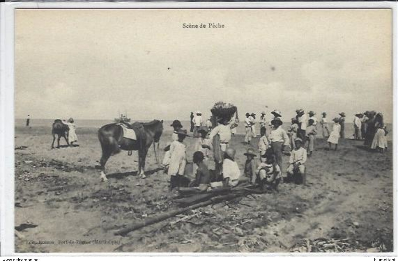 CPA Martinique Fort De France Non Circulé Scène De Pêche - Fort De France