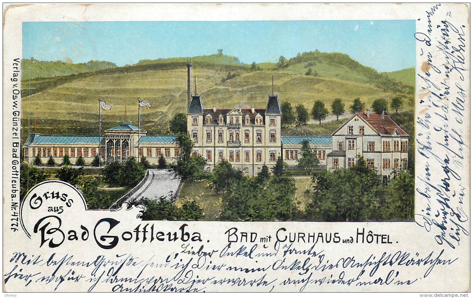 Deutschland - Gruss Aus Bad Gottleuba - Bad Mit Curhaus Und Hotel - N° 4776 - Bad Gottleuba-Berggiesshuebel