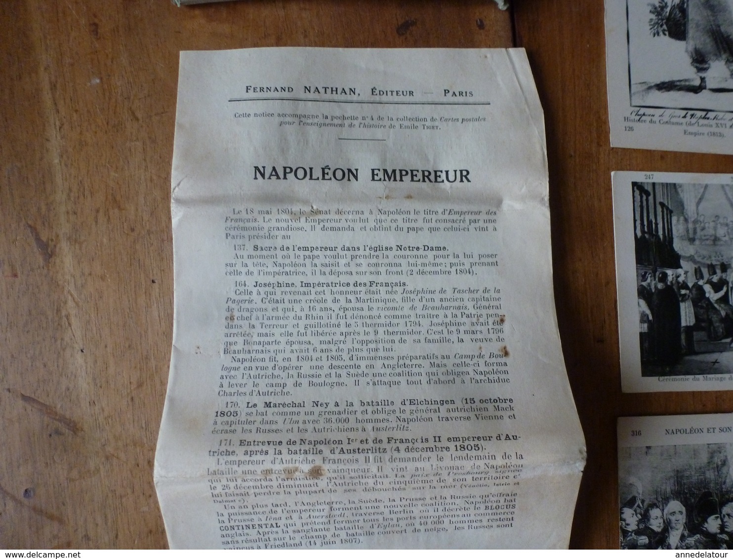 Lot De 25 CPA ->connaitre Notre Histoire:NAPOLEON EMPEREUR ,Histoire Du Costume, Etc ,par A. Carlier - Geschiedenis