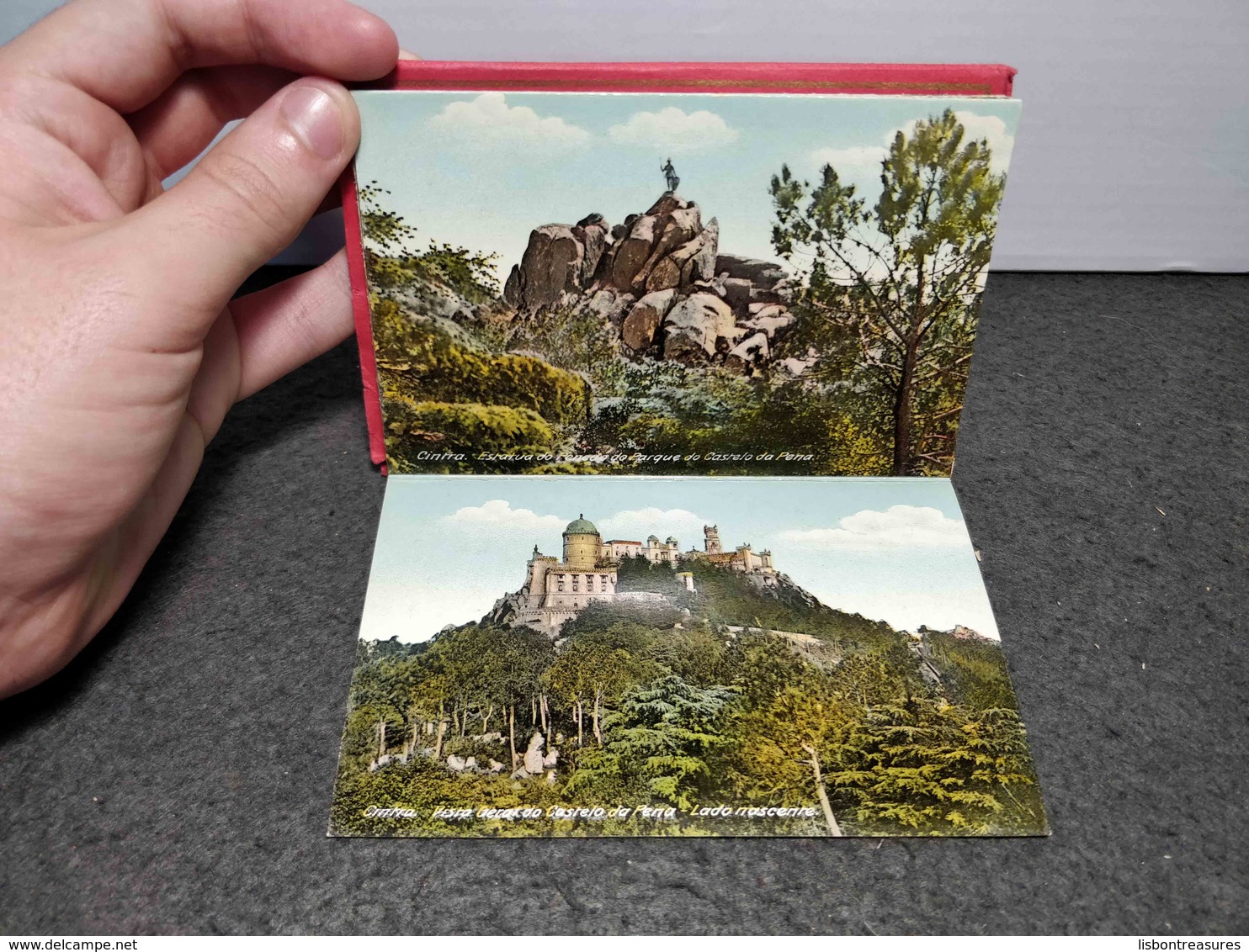 RARE ANTIQUE PORTUGAL RECORDAÇAO DE SINTRA  CARNET X 10 COLOR POSTCARDS - Other & Unclassified