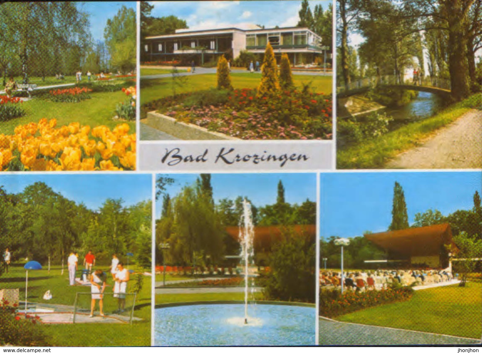 Germany - Postcard Circulated In 1988 -  Bad Krozingen - Collage Of Images - 2/scans - Bad Krozingen