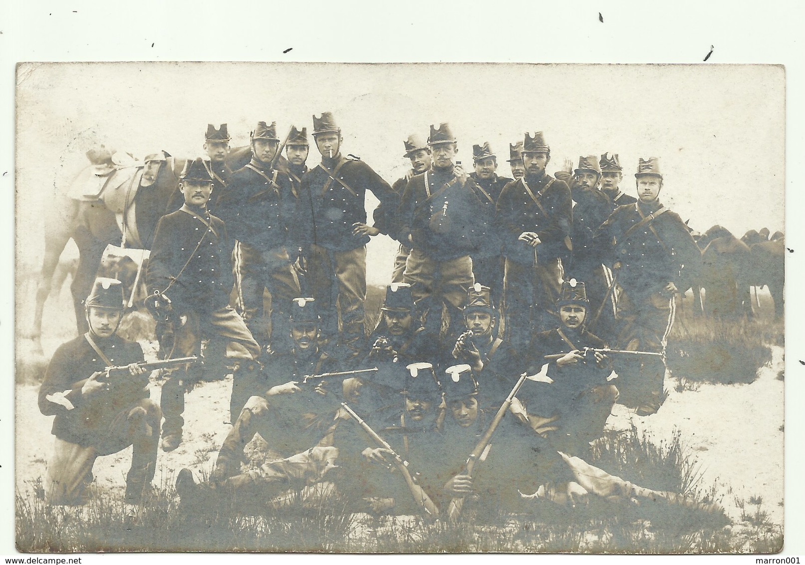 Leopoldsburg Kamp Van Beverloo- Fotokaart Soldaten- Verzonden 1908 - Leopoldsburg (Kamp Van Beverloo)