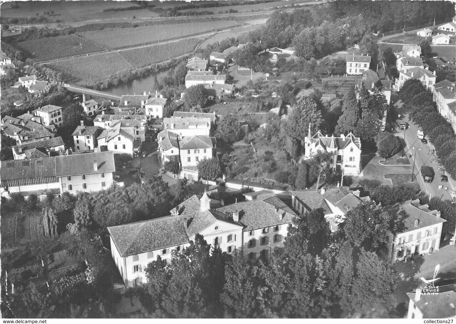 64-CAMBO-LES-BAINS- LA MAIRIE VUE DU CIEL - Cambo-les-Bains