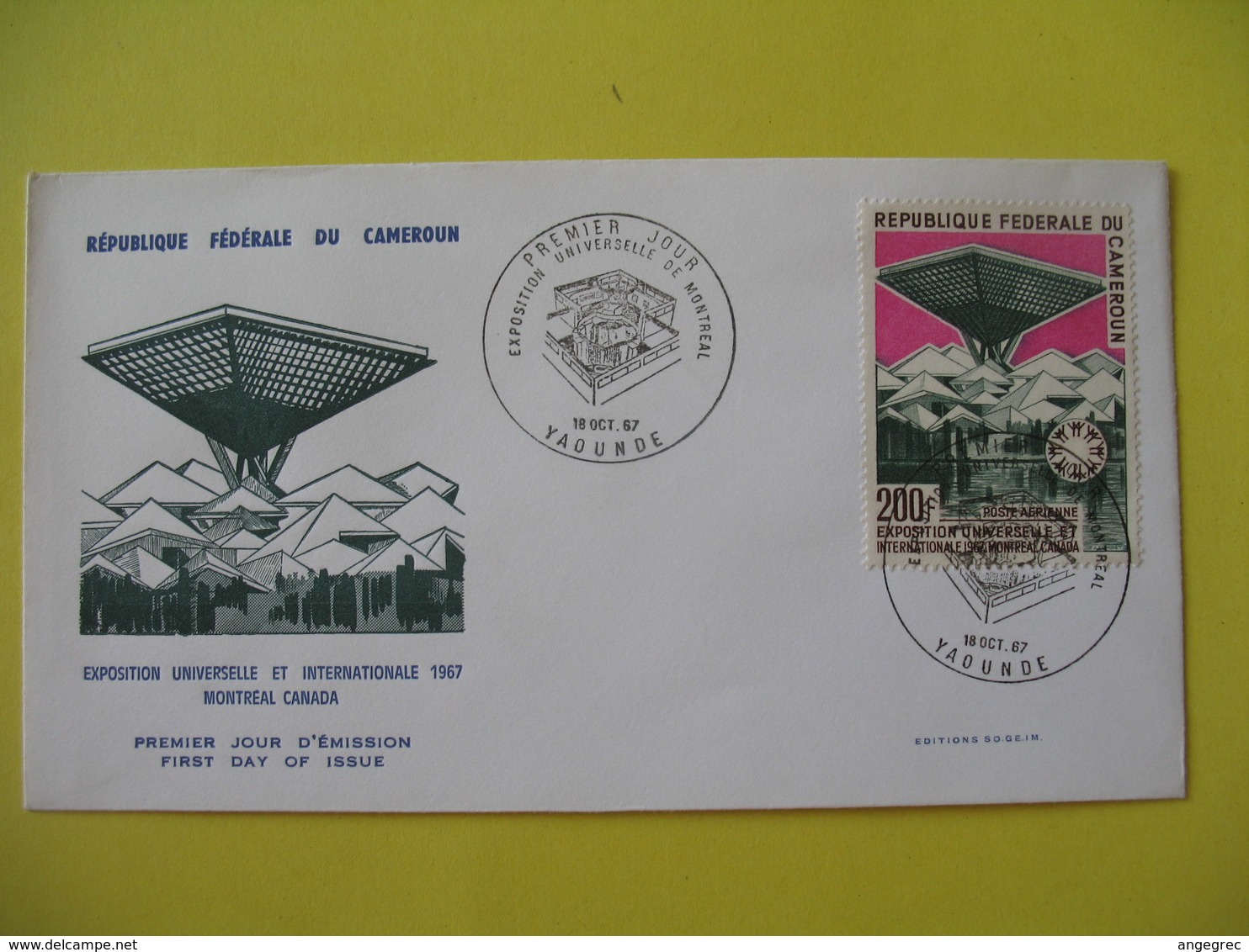 FDC  1967    République Du Cameroun   -  Yaoundé    à Voir - Kamerun (1960-...)
