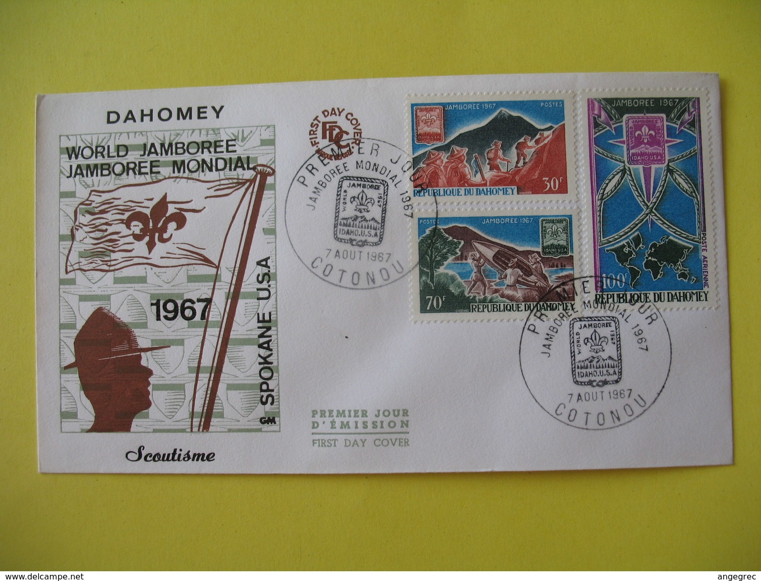 FDC  1967    Dahomey   -  Cotonou      à Voir - Bénin – Dahomey (1960-...)