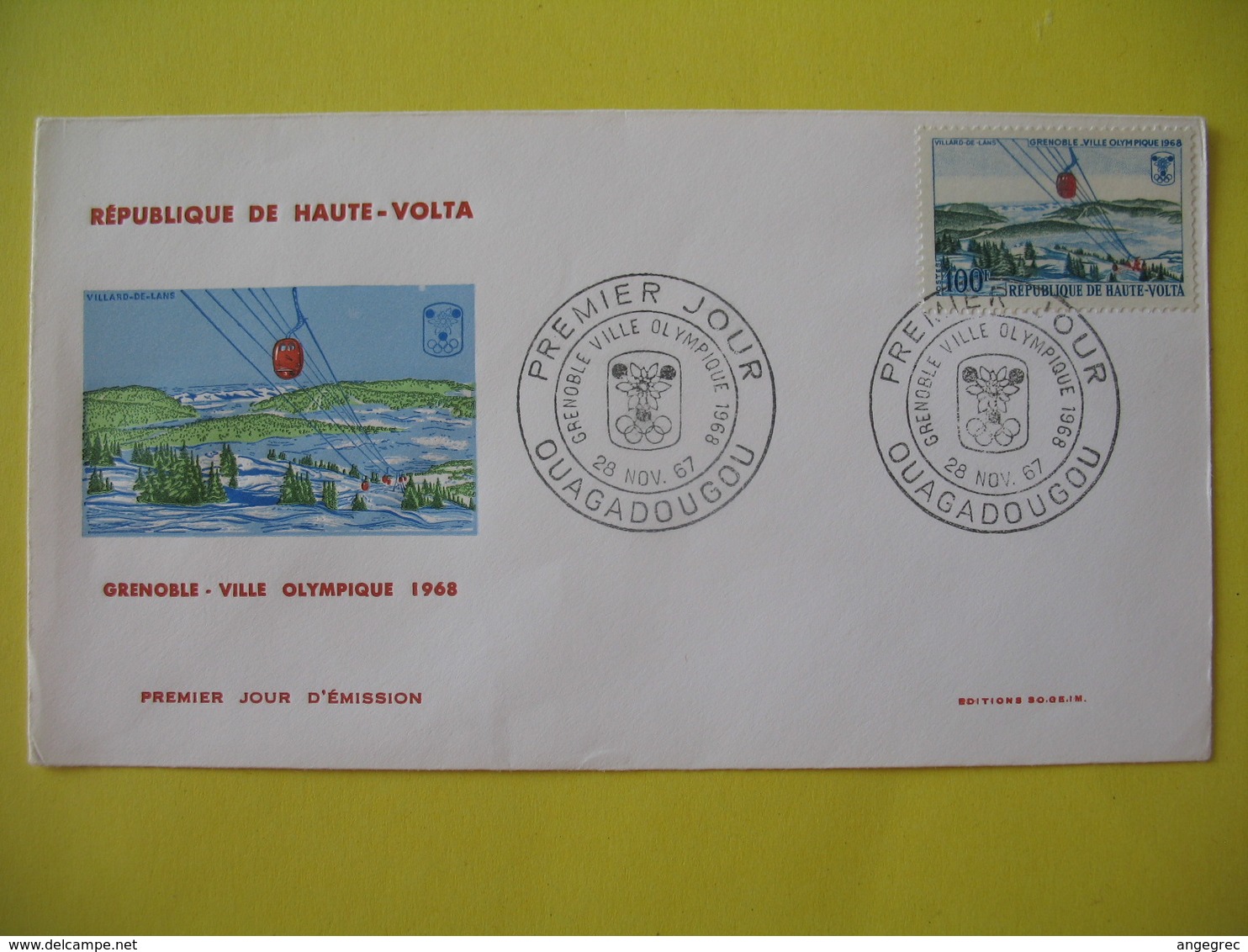 FDC  1967    Haute-Volta   -  Ouagadougou     à Voir - Alto Volta (1958-1984)