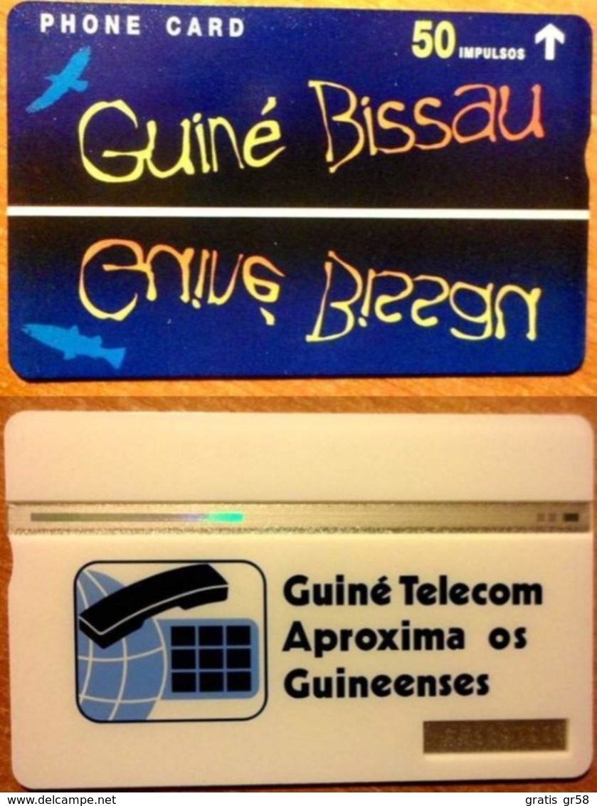 Guinea-Bissau - GUB-4, Blue 50, Landis & Gyr (Optical), 50U, 803L, 3.000ex, 3/1998 - Guinée-Bissau