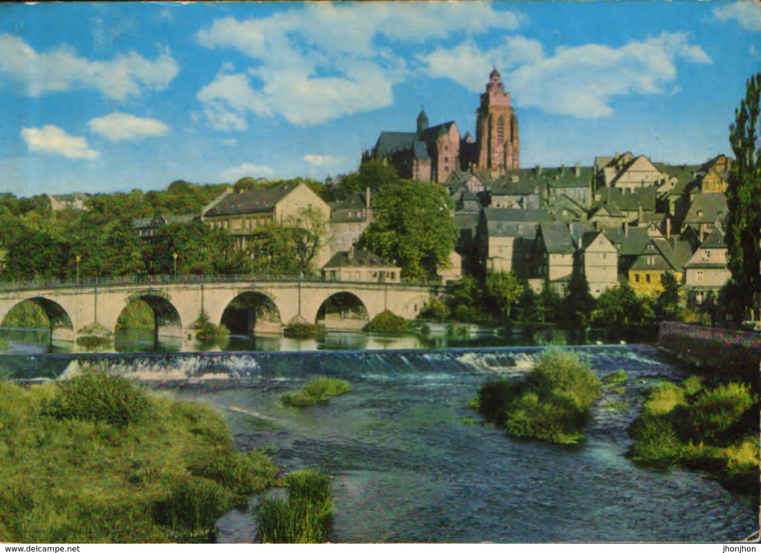 Germany - Postcard Circulated In 1964 - Wetzlar - City View With Cathedral - 2/scans - Wetzlar