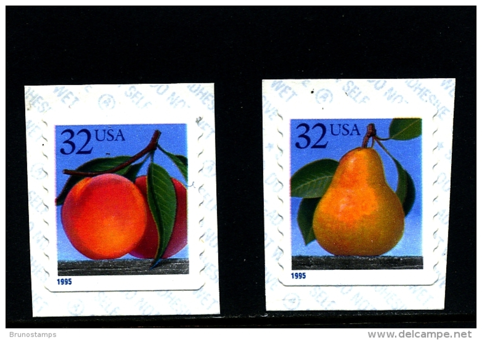 UNITED STATES/USA - 1995  32c  FRUIT  COIL SELF ADHESIVE SET  MINT NH - Nuovi