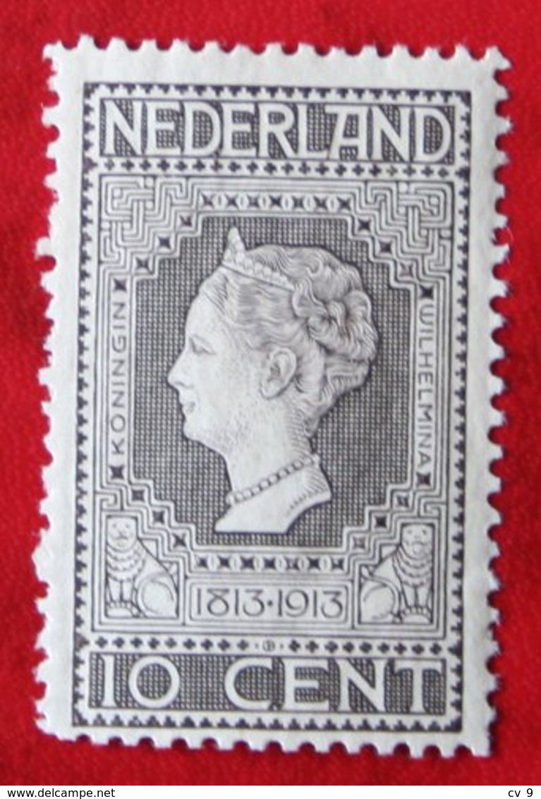 Jubileumzegel 10 Cent 11 1/2:11 NVPH 93A 93 A (Mi 84A 84 A) 1913 Ongebruikt / MH NEDERLAND / NIEDERLAND - Unused Stamps