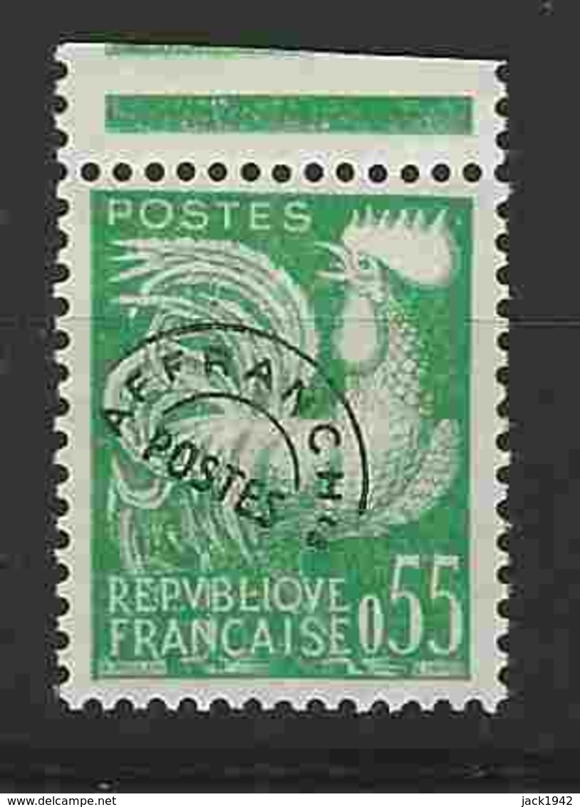 ** Préoblitéré Yvert N° 122, Type Coq Gaulois 0,55 Nouveau Franc - 1953-1960