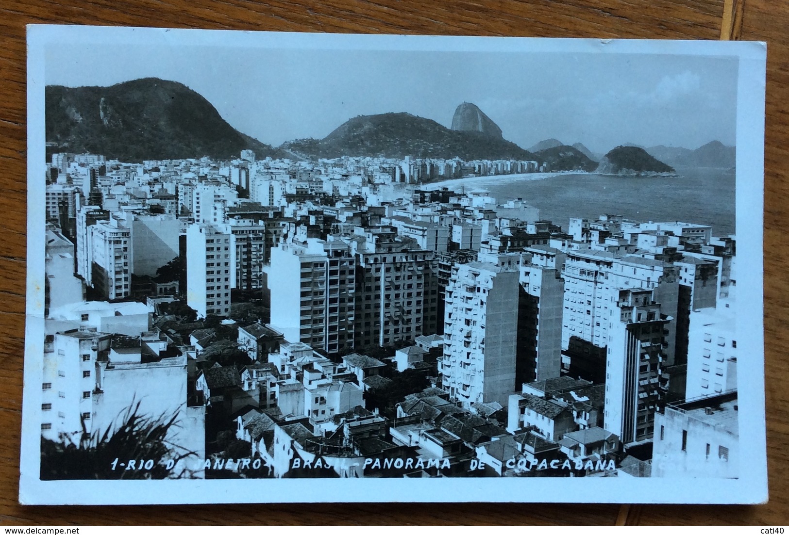 BRASILE RIO RIO DE JANEIRO   TO FIESOLE FIRENZE ITALY 1958 - Copacabana