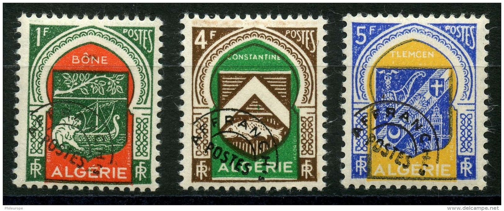 Algerie (1947) Préos N 17 à 19 * (charniere) - Neufs