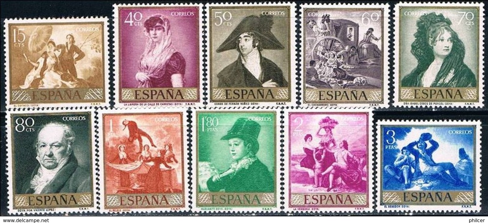 Espanha, 1958, # 901/10, MH - Nuevos