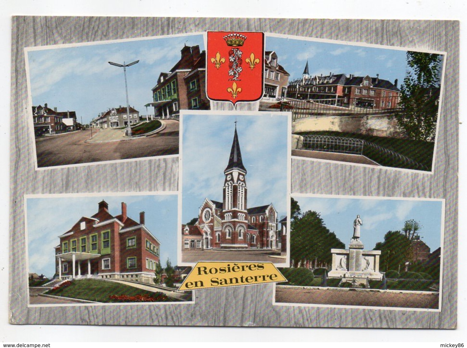 ROSIERES EN SANTERRE --1970--Multivues  --blason ...............à Saisir - Rosieres En Santerre