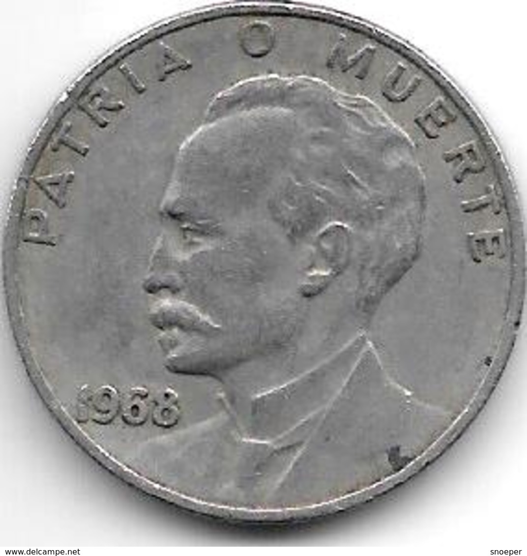 Cuba 20 Centavos 1968  Km 31 - Cuba