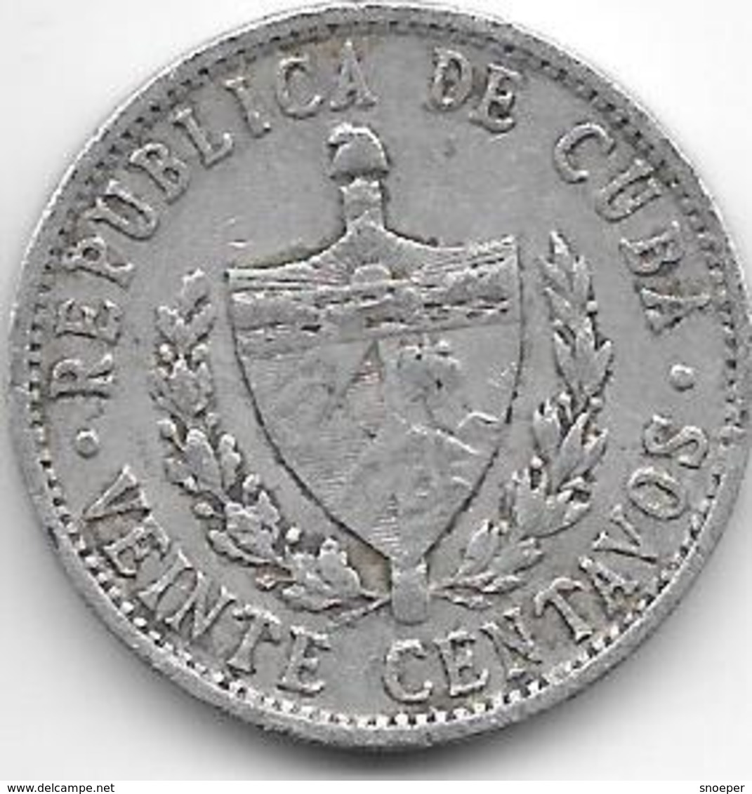 *cuba 20 Centavos 1972  Km 35.1  Vf - Cuba