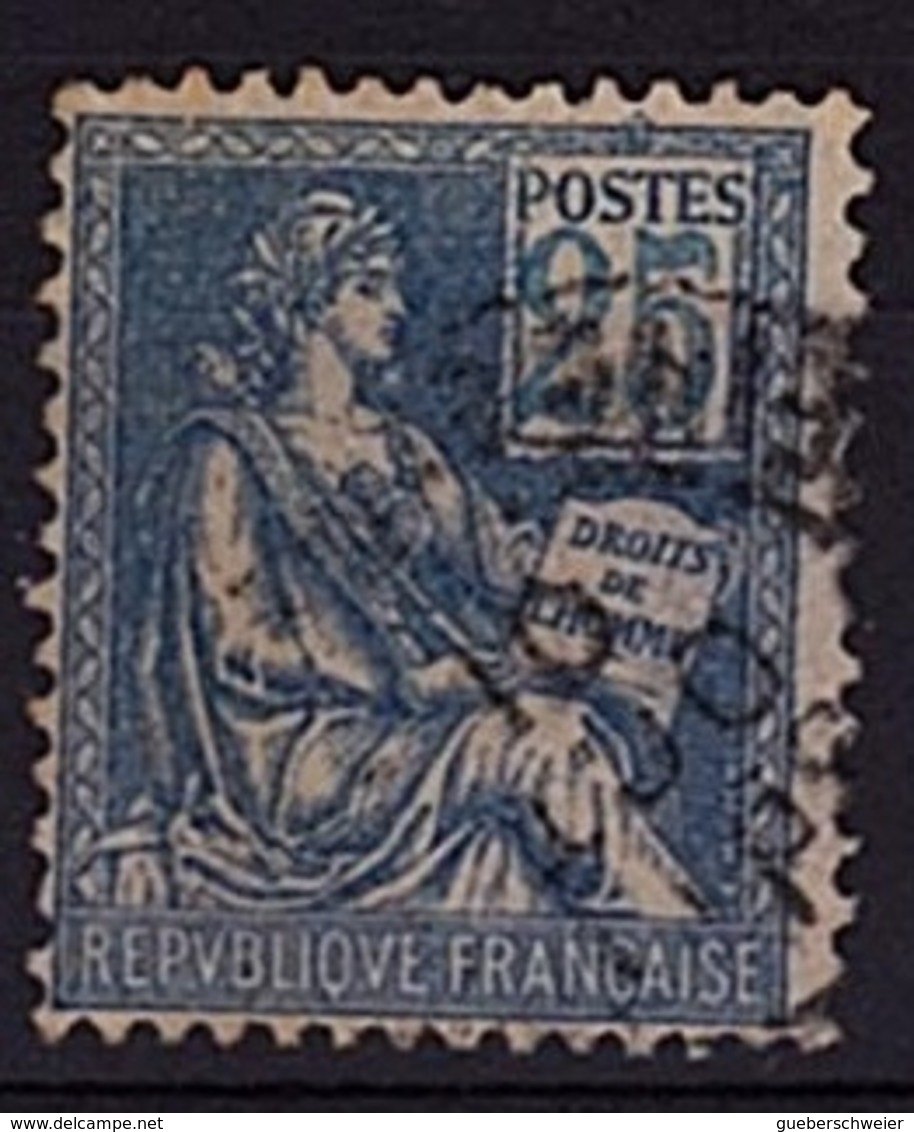 FR 185 - FRANCE N° 114 Oblitéré Variété Chiffres Clairs Type Mouchon - 1900-02 Mouchon