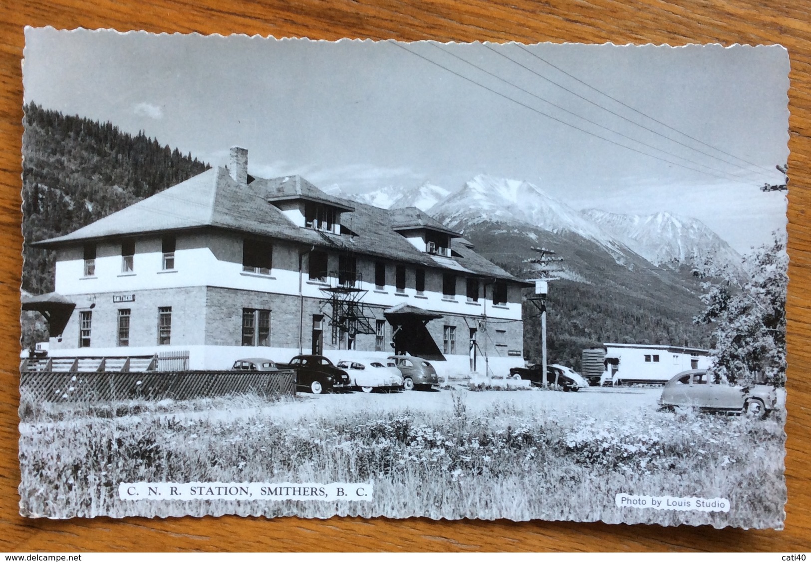 CANADIAN NATIONAL RAILWAY STATION  SMITHERS, BRITISH COLUMBIA. AVION TO PARIS 1952 - Montreal