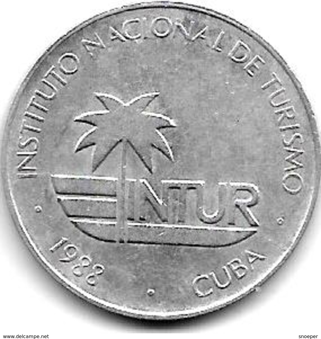 *cuba 25 Centavos 1988  Km 419  Xf+ - Cuba