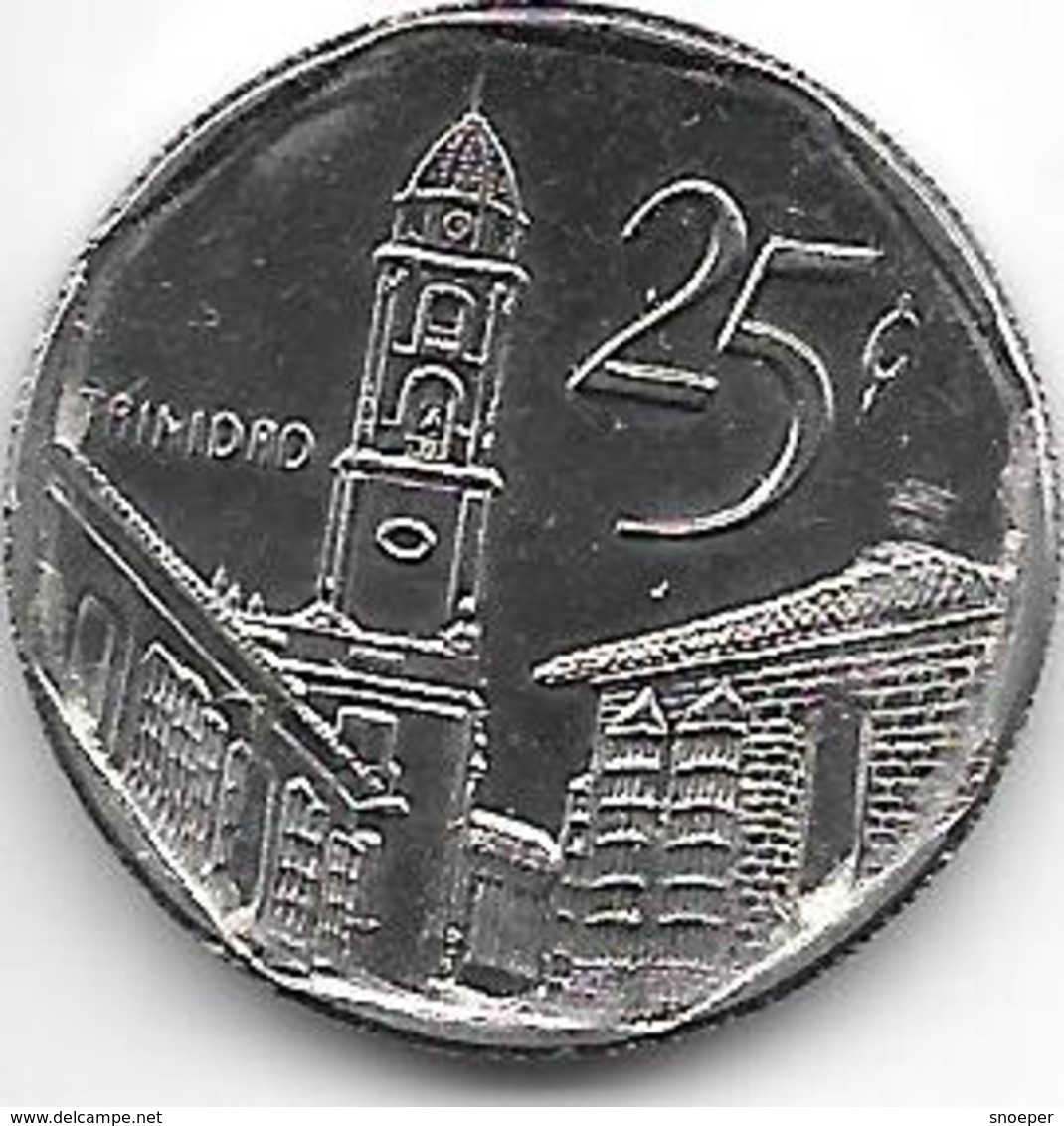 *cuba 25 Centavos 2003  Km 577.2  Unc - Cuba