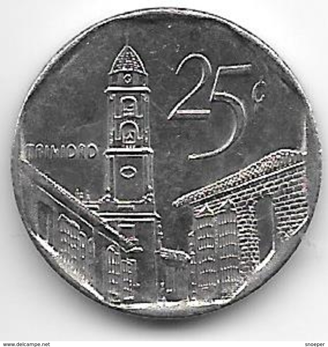 *cuba 25 Centavos 2006  Km 577.2  Unc - Cuba