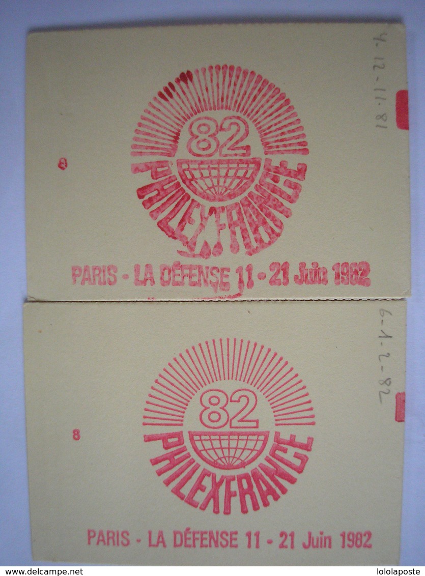 FRANCE -Carnets N° 2187 C4b Point Sur X (cote 60€ ) Et N° 2184 C4 Daté Variété Ondulation Du Texte De La Couverture RARE - Autres & Non Classés