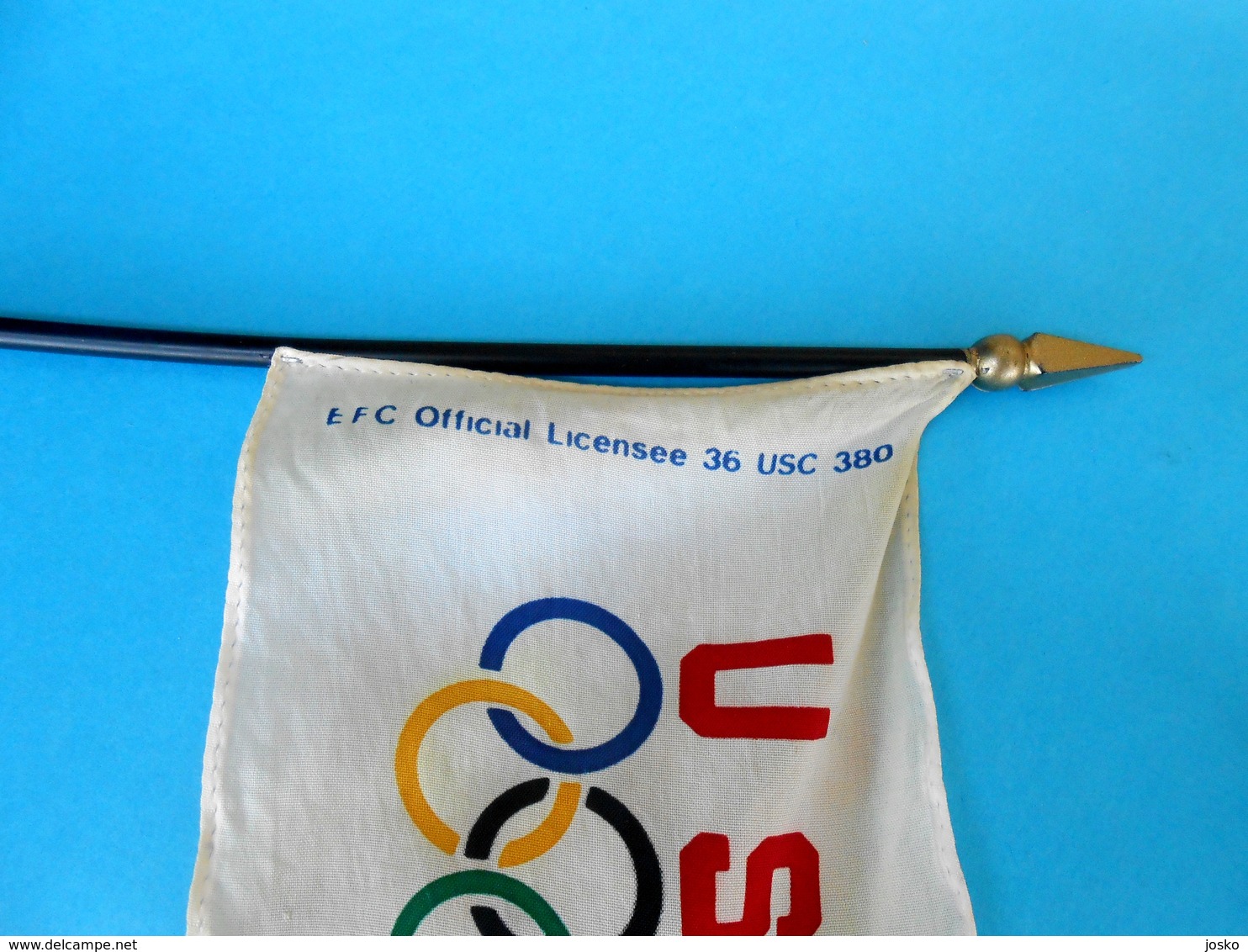 USA NOC .... Original Vintage Official Olympics Table Pennant * Olympic Games Jeux Olympiques Olympia Olympiad Olympiade - Uniformes Recordatorios & Misc