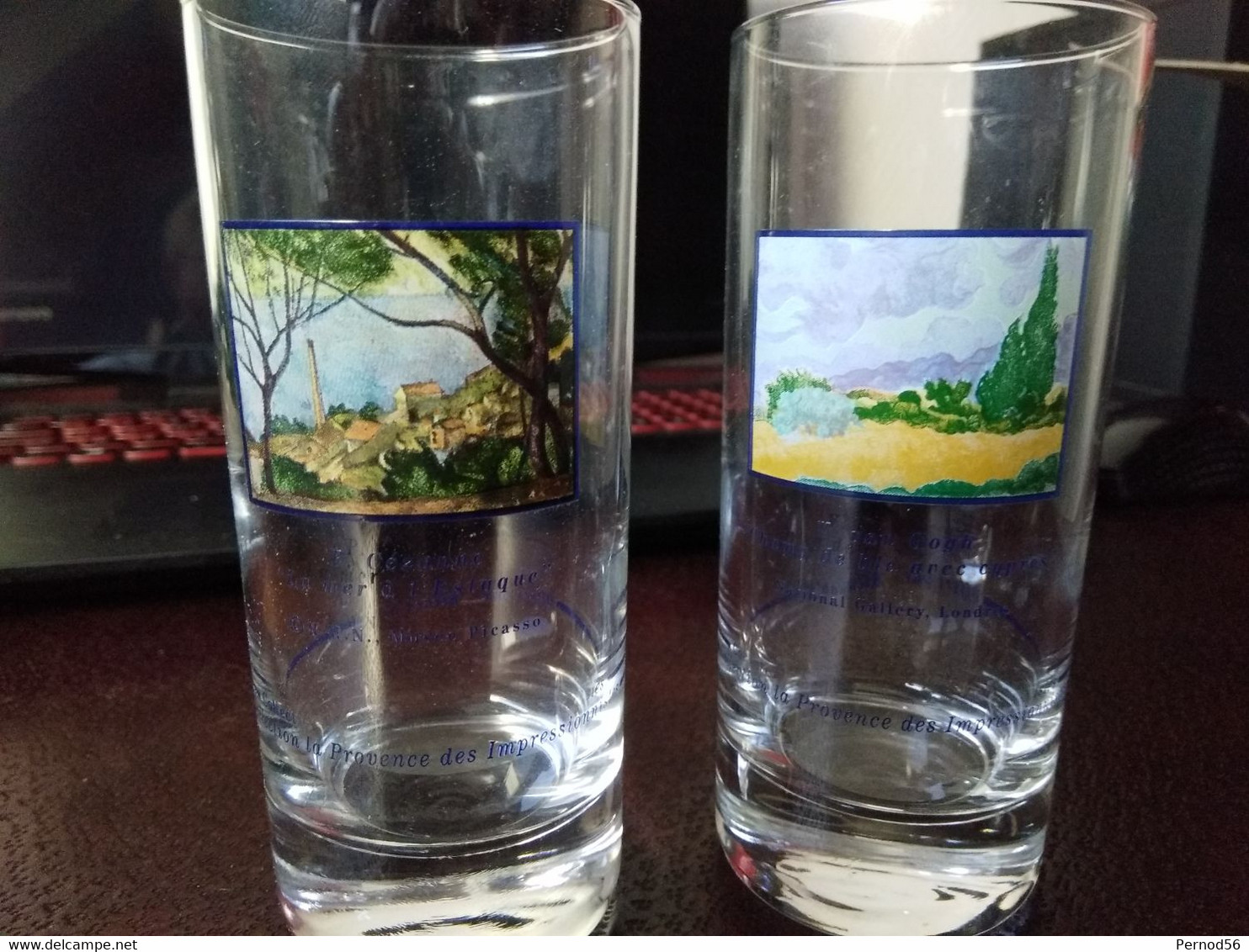 Carton 6 Verres RICARD Peintre Van Googh Rare Complet En Boite - Verres