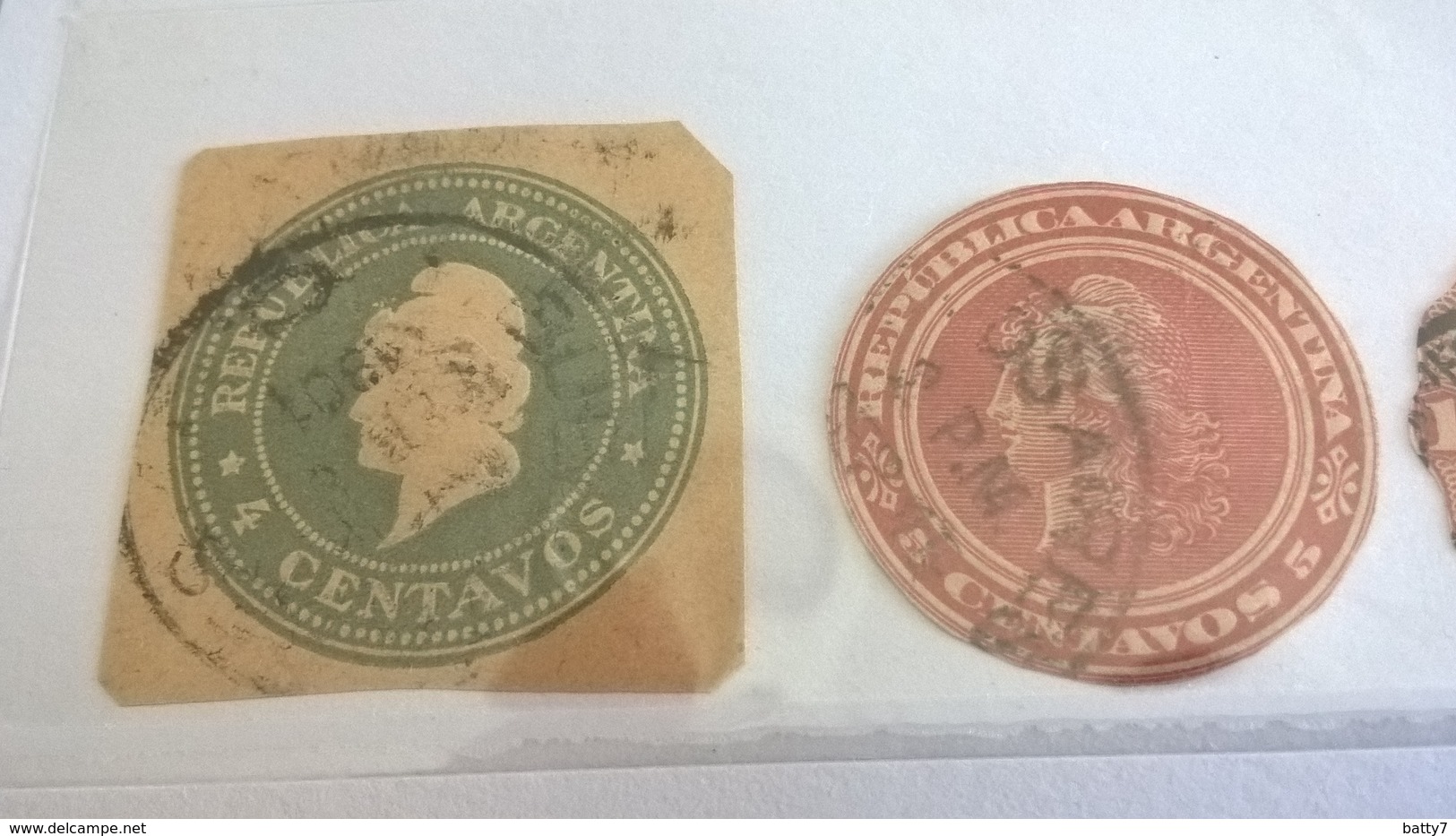 ARGENTINA PICCOLO LOTTO SU FRAMMENTO E USATI - Used Stamps
