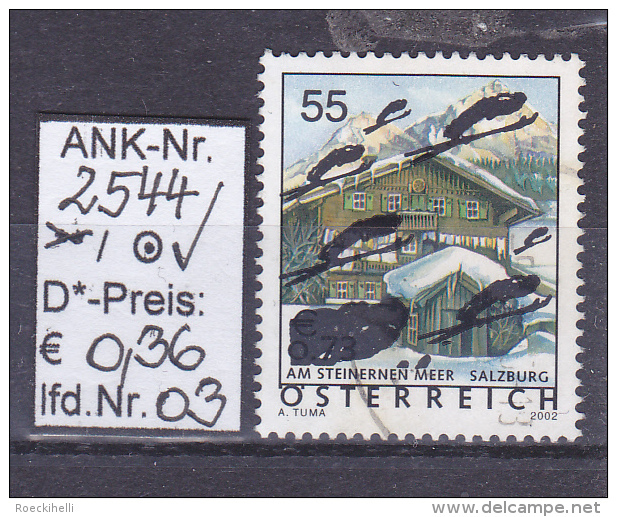 25.1.2005 - FM/DM (Überdruck) "Ferienland Österreich-Skiflieger" - O Gestempelt - S. Scan (2544o 01-15) - Gebraucht