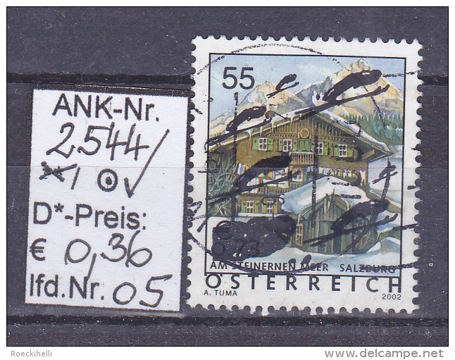 25.1.2005 - FM/DM (Überdruck) "Ferienland Österreich-Skiflieger" - O Gestempelt - S. Scan (2544o 01-15) - Gebraucht