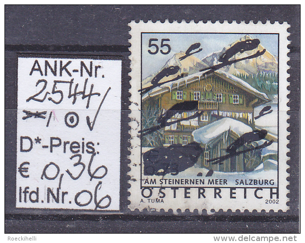 25.1.2005 - FM/DM (Überdruck) "Ferienland Österreich-Skiflieger" - o gestempelt - s. Scan (2544o 01-15)