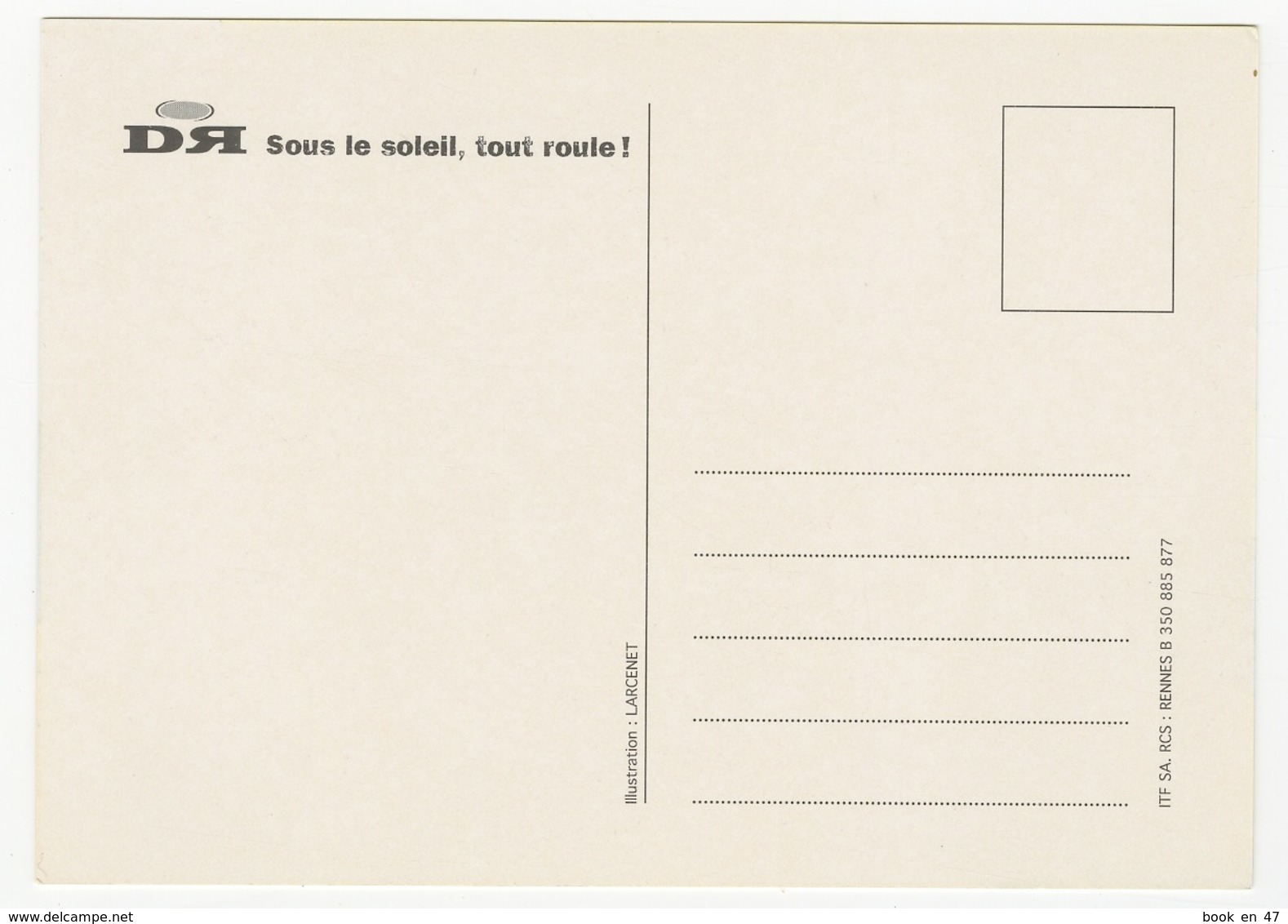 {05860} Carte Postale " Sous Le Soleil, Tout Roule! " (b) . TBE. Illustration: Larcenet.     " En Baisse " - Autres & Non Classés