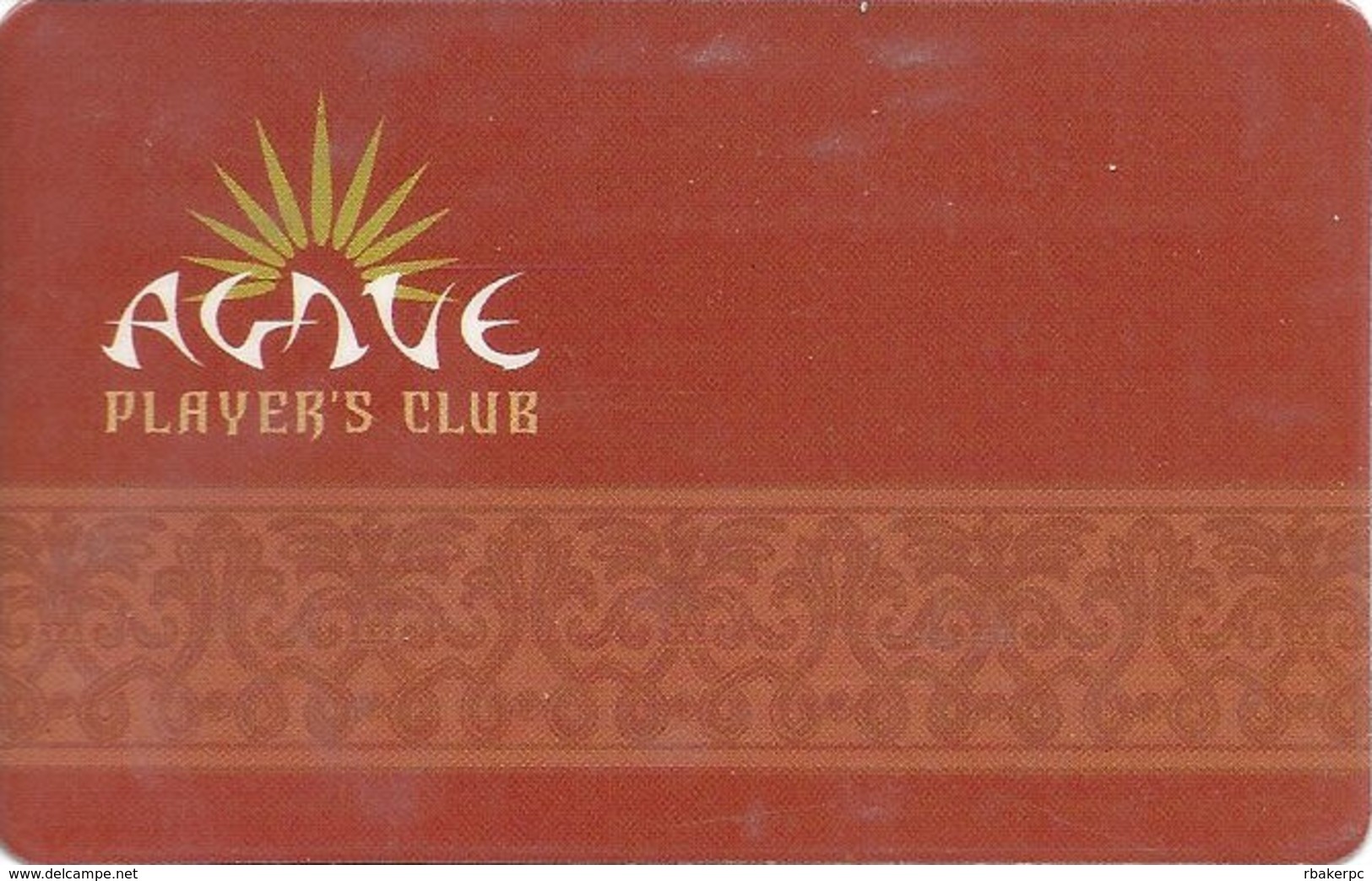 Agave Casino - Las Vegas, NV - Slot Card - Casino Cards