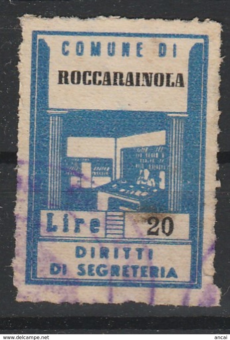 Roccarainola. Marca Municipale Diritti Di Segreteria L. 20 - Non Classificati