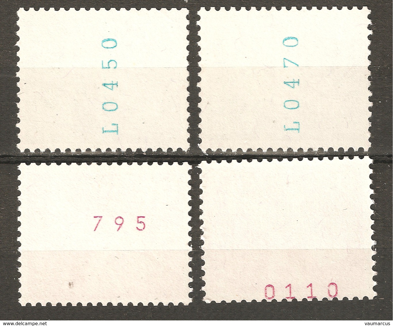 Zu 356RL.01 X 2 + 358RL.02 + 358RL.03 Avec Variété **/MNH Voir Description 2 Scans - Franqueo