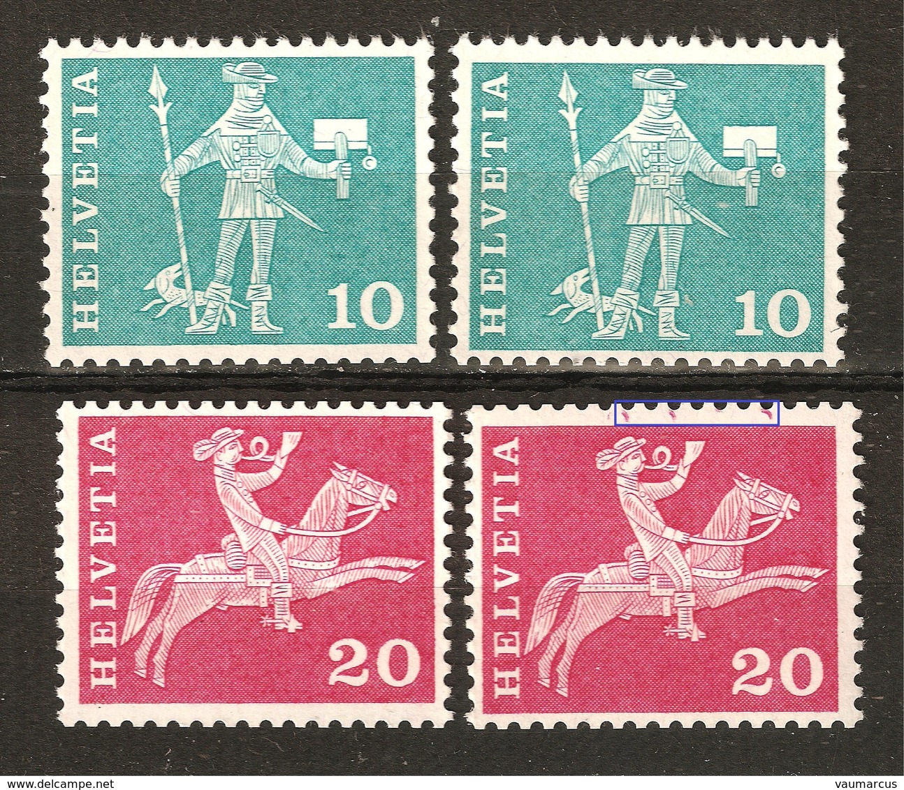 Zu 356RL.01 X 2 + 358RL.02 + 358RL.03 Avec Variété **/MNH Voir Description 2 Scans - Rollen