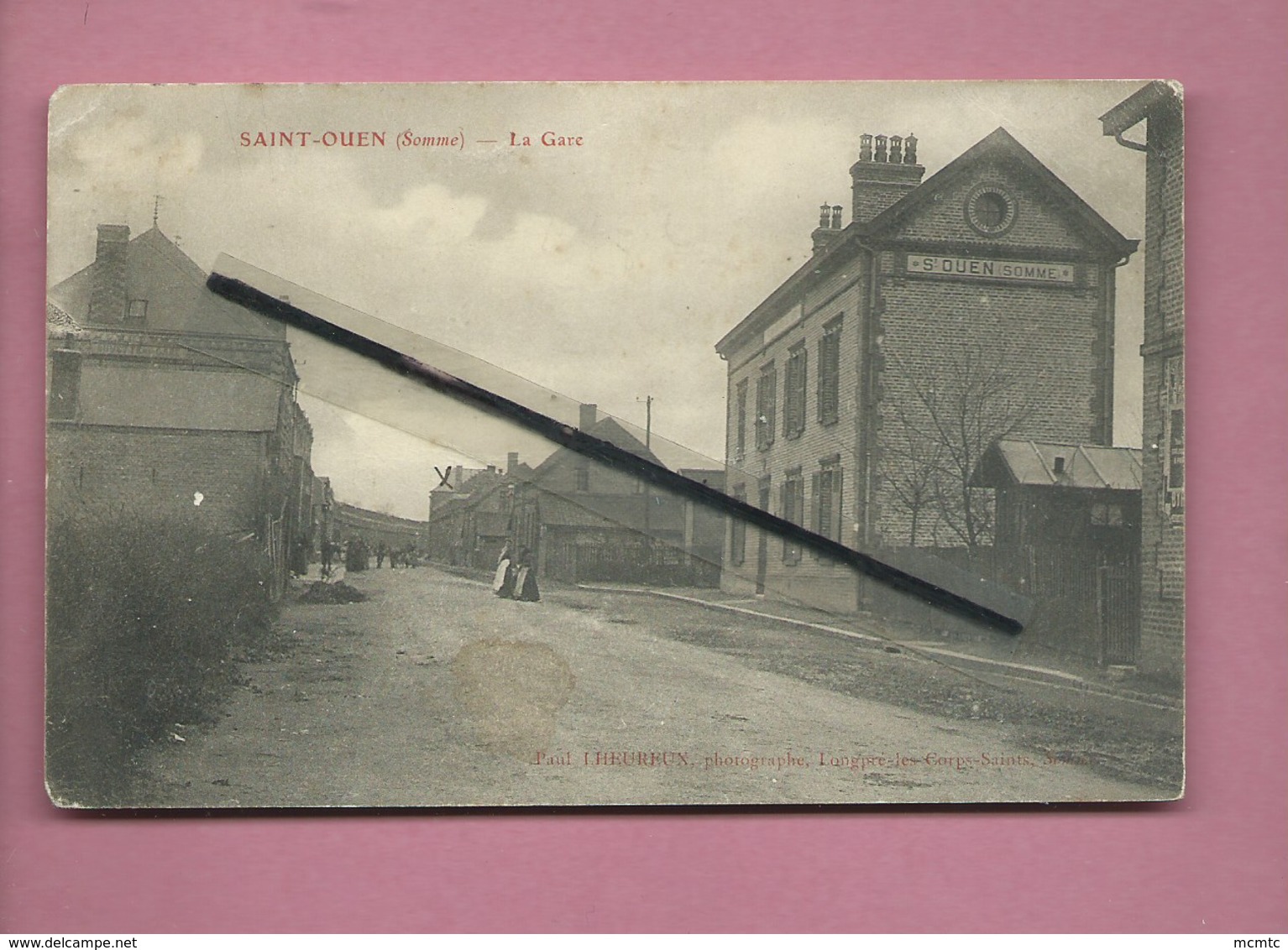 CPA  - Saint Ouen  - (Somme) - La Gare - Saint Ouen