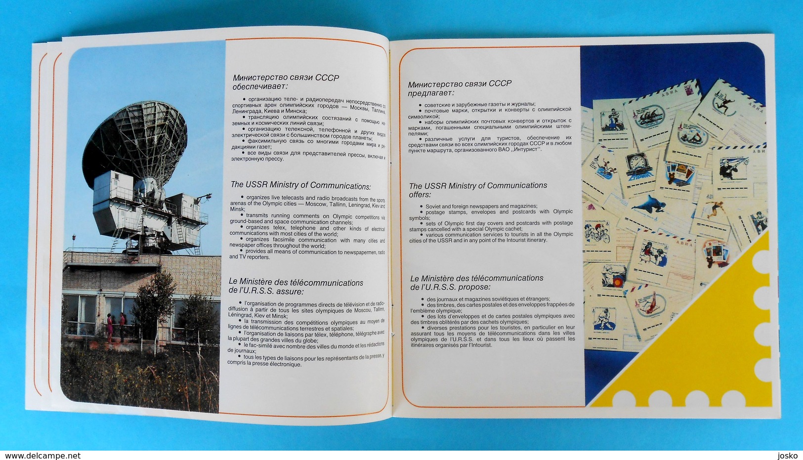 OLYMPIC GAMES MOSCOW 1980. Russia - Vintage Olympics Official Brochure * Jeux Olympiques Olympia Olympiade - Apparel, Souvenirs & Other