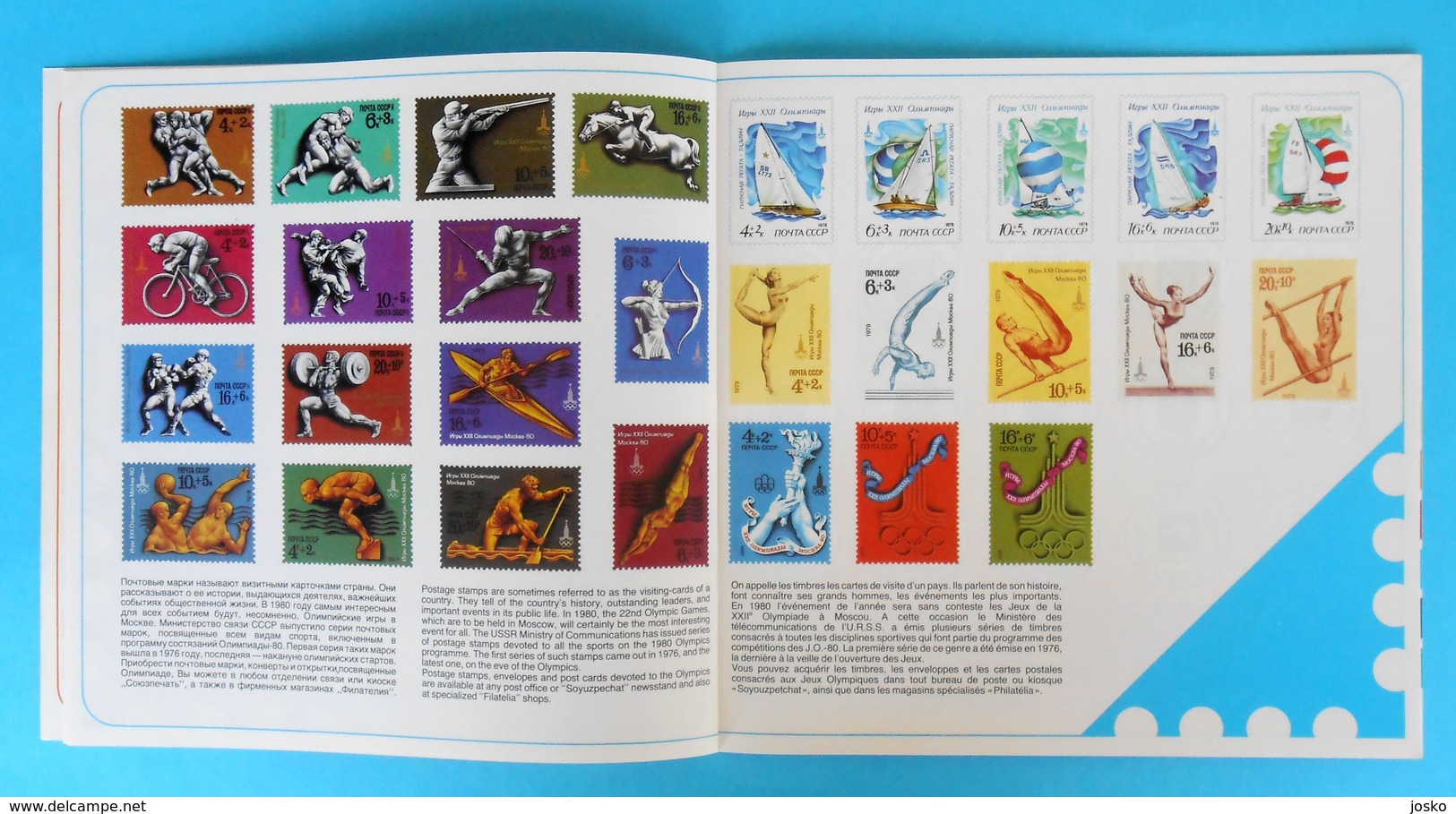 OLYMPIC GAMES MOSCOW 1980. Russia - vintage olympics official brochure * Jeux Olympiques Olympia Olympiade